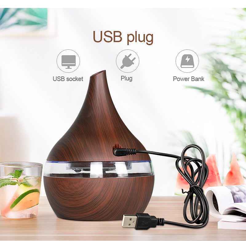 Household Automatic 300ml Humidifier, Ultrasonic Mini Aroma Diffuser - LumaLair