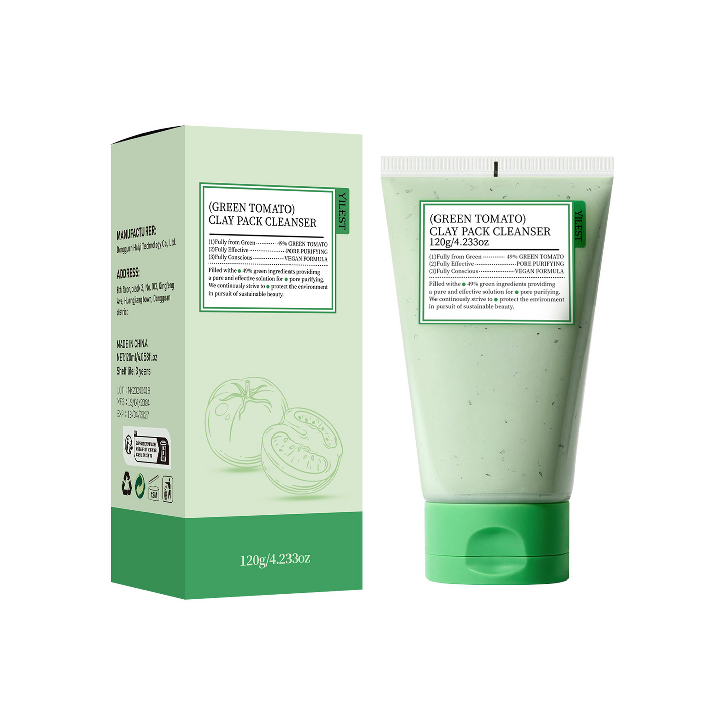 Green Tomato Facial Cleanser Radiance Mask