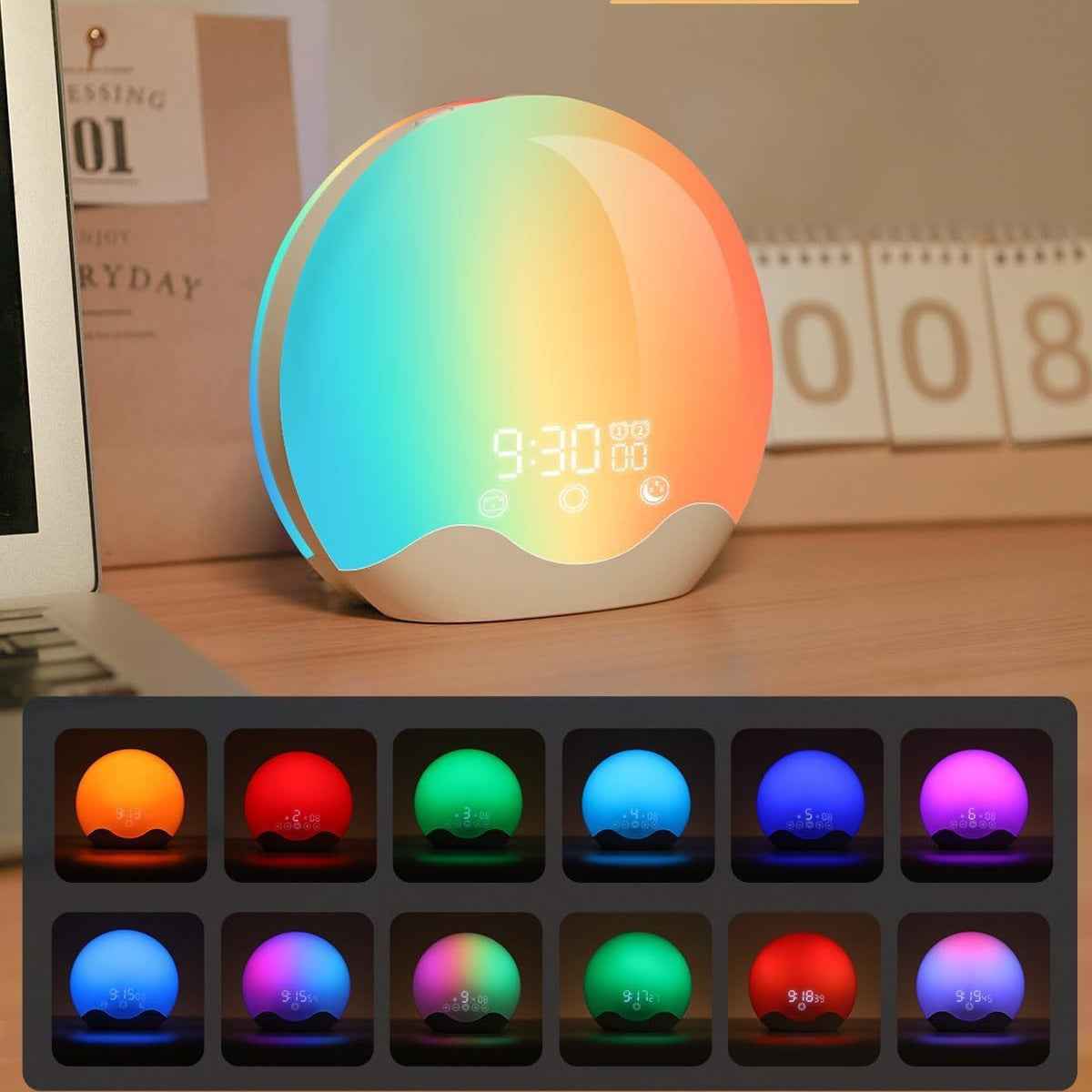 LED Electronic Time Alarm Clock Wake-up Light - LumaLair