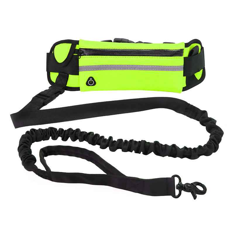Hands-Free Dog Leash for Large & Small Dogs - Shock Absorbing & Adjustable with Phone Pocket - LumaLair