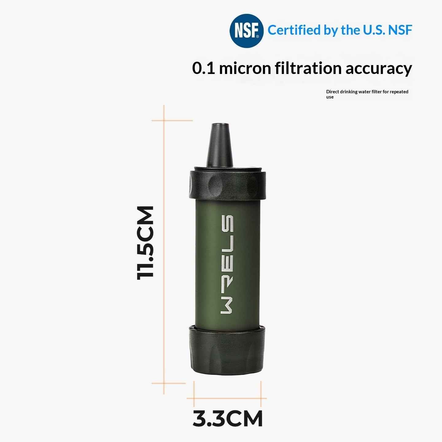 WRELS Outdoor Portable Water Filter Straw - LumaLair