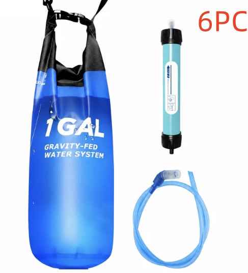 Gravity Water Filter Bag 6L Camping Water Storage - LumaLair