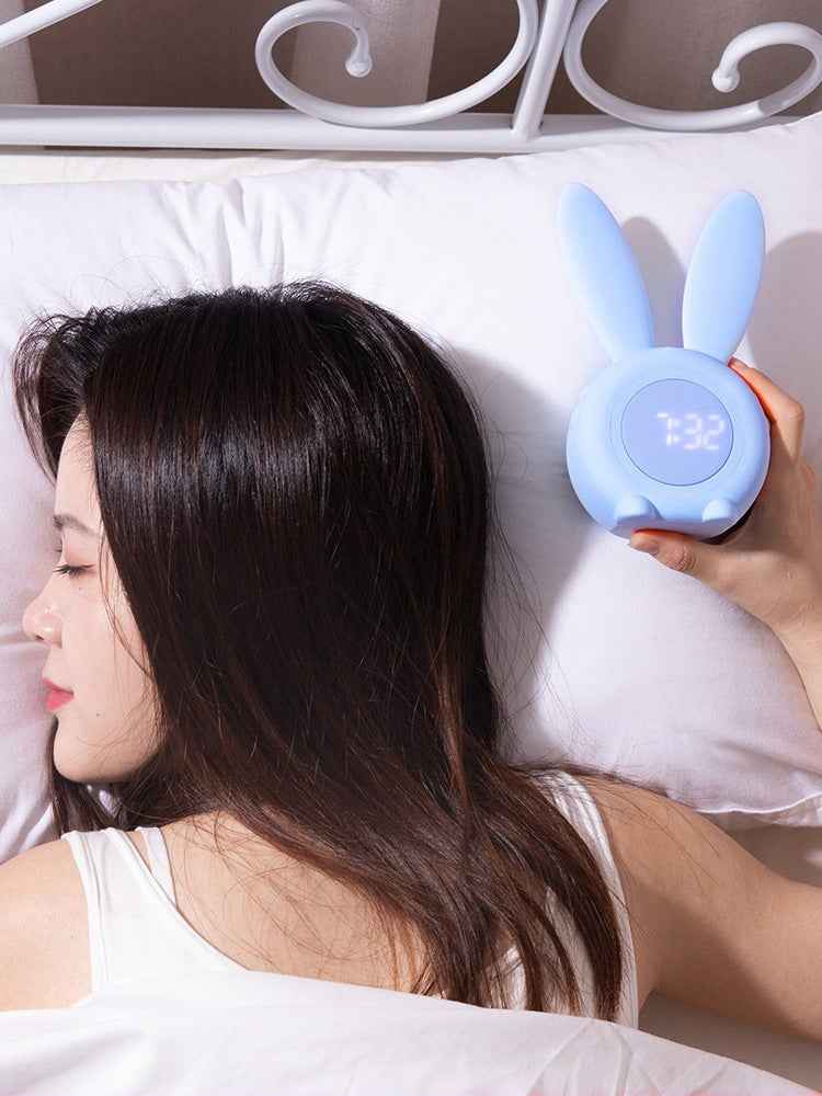 LumaLair Bunny Alarm Clock: Cute LED Night Light for Joyful Mornings - LumaLair