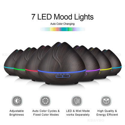 Serenity Wood Grain Aroma Humidifier
