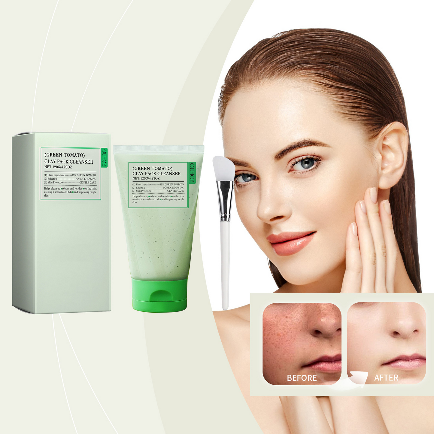 Green Tomato Facial Cleanser Radiance Mask