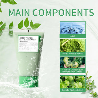 Green Tomato Facial Cleanser Radiance Mask