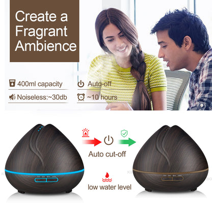 Serenity Wood Grain Aroma Humidifier