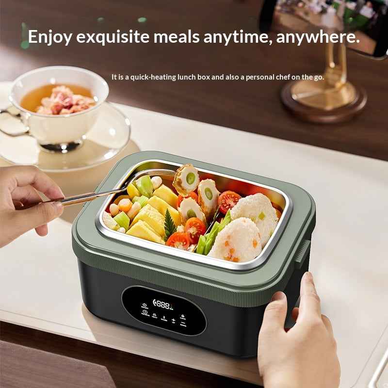 Insulated Outdoor Smart Wireless Self-Heating Lunch Box No Water Required - LumaLair