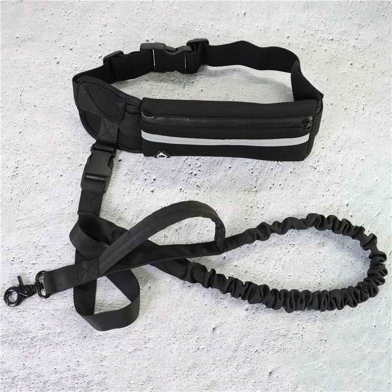 Hands-Free Dog Leash for Large & Small Dogs - Shock Absorbing & Adjustable with Phone Pocket - LumaLair