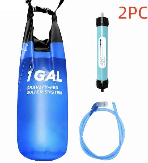 Gravity Water Filter Bag 6L Camping Water Storage - LumaLair