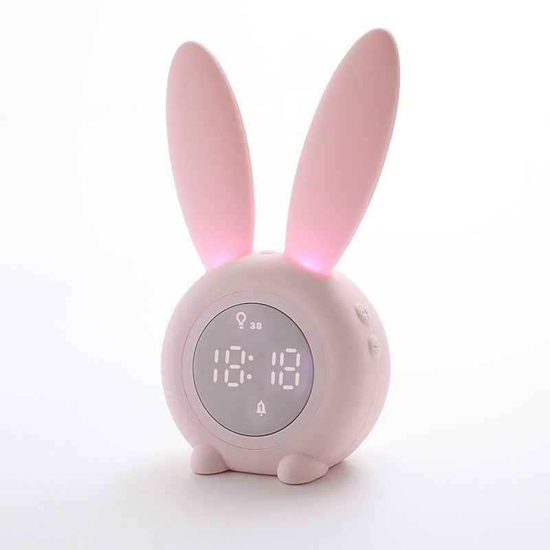 LumaLair Bunny Alarm Clock: Cute LED Night Light for Joyful Mornings - LumaLair