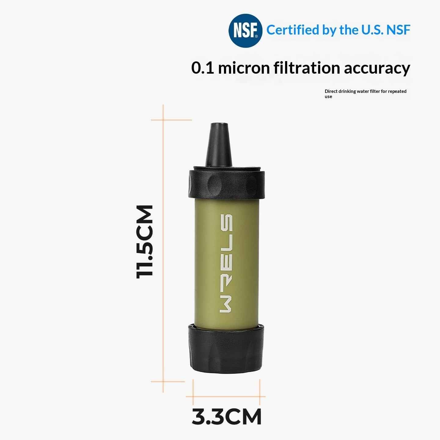 WRELS Outdoor Portable Water Filter Straw - LumaLair