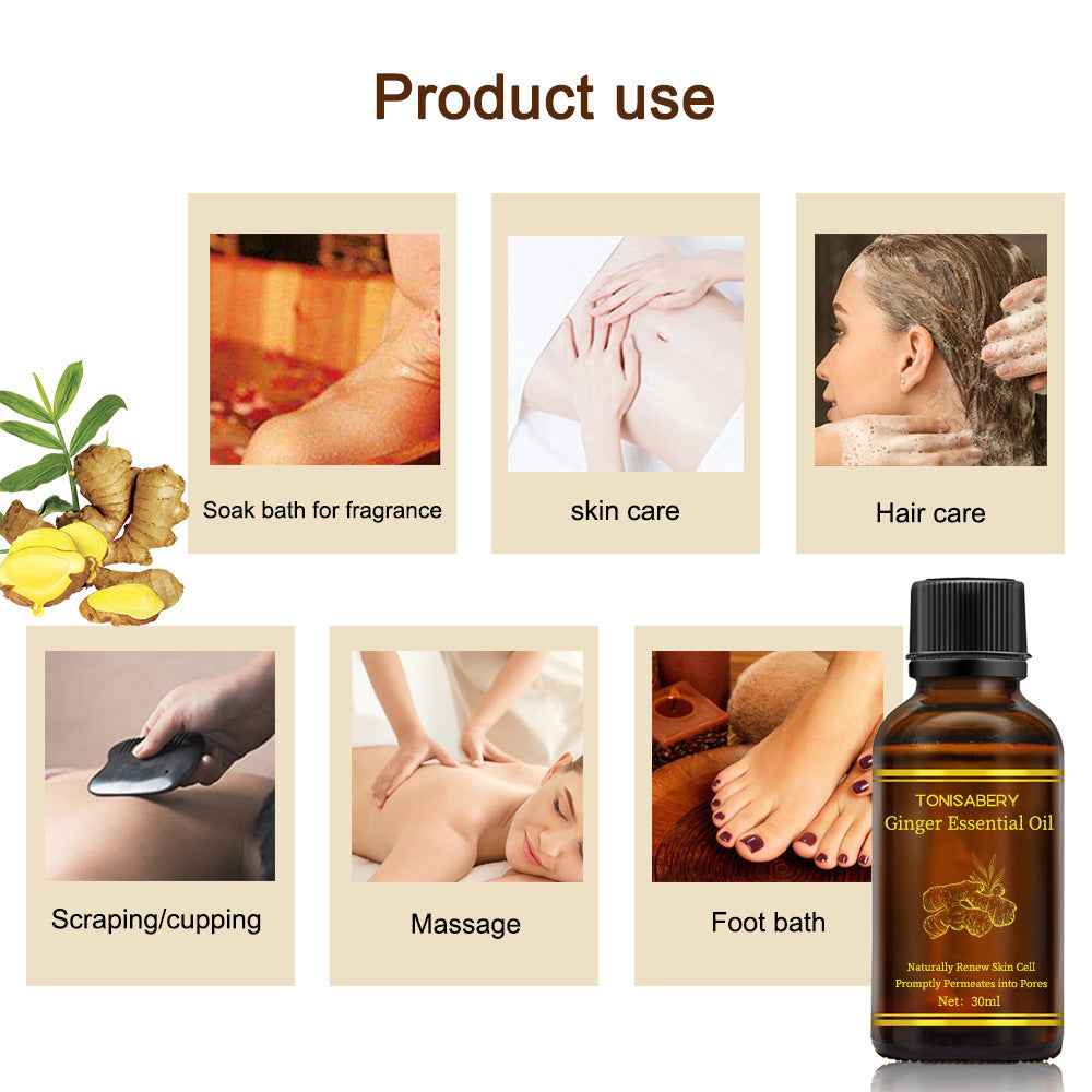Beauty Skin Care Ginger Massage Essential Oil - LumaLair