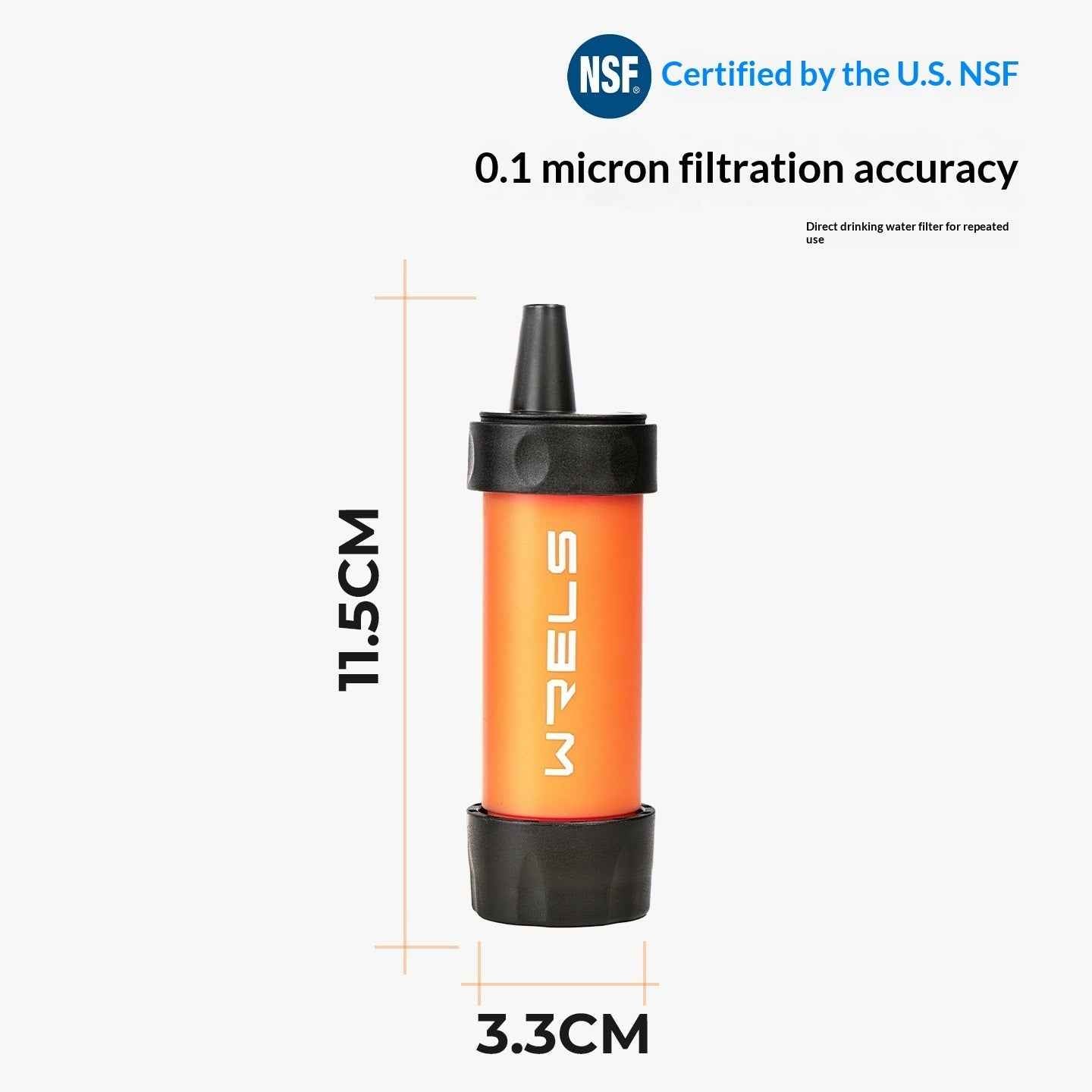 WRELS Outdoor Portable Water Filter Straw - LumaLair