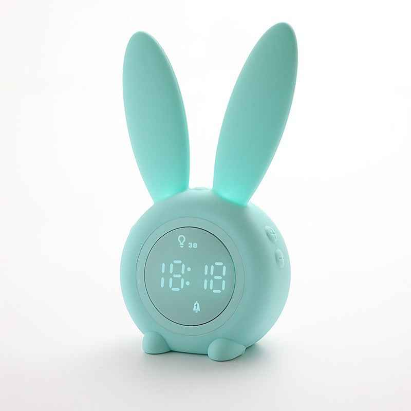 LumaLair Bunny Alarm Clock: Cute LED Night Light for Joyful Mornings - LumaLair