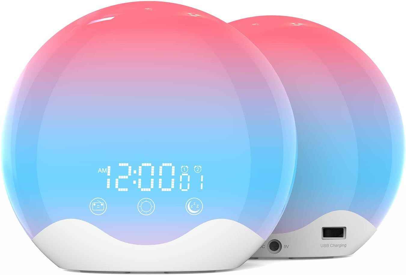 LED Electronic Time Alarm Clock Wake-up Light - LumaLair